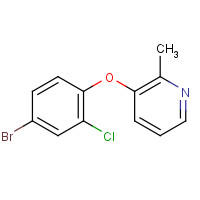 1362703-26-1 3-(4-bromo-2-chlorophenoxy)-2-methylpyridine chemical structure