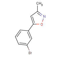 954229-57-3 5-(3-bromophenyl)-3-methyl-1,2-oxazole chemical structure