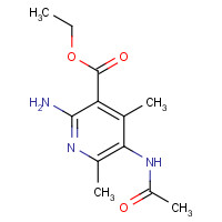 51076-33-6 ethyl 5-acetamido-2-amino-4,6-dimethylpyridine-3-carboxylate chemical structure