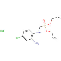 301822-79-7 4-chloro-1-N-(diethoxyphosphorylmethyl)benzene-1,2-diamine;hydrochloride chemical structure