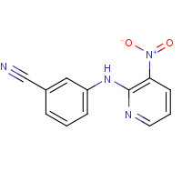 61963-70-0 3-[(3-nitropyridin-2-yl)amino]benzonitrile chemical structure