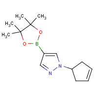 1326714-02-6 1-cyclopent-3-en-1-yl-4-(4,4,5,5-tetramethyl-1,3,2-dioxaborolan-2-yl)pyrazole chemical structure