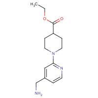 912569-46-1 ethyl 1-[4-(aminomethyl)pyridin-2-yl]piperidine-4-carboxylate chemical structure