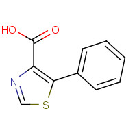 13743-14-1 5-phenyl-1,3-thiazole-4-carboxylic acid chemical structure