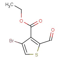 1433203-92-9 ethyl 4-bromo-2-formylthiophene-3-carboxylate chemical structure