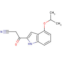 1265234-81-8 3-oxo-3-(4-propan-2-yloxy-1H-indol-2-yl)propanenitrile chemical structure