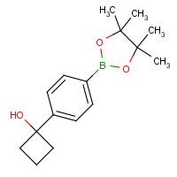 1398331-98-0 1-[4-(4,4,5,5-tetramethyl-1,3,2-dioxaborolan-2-yl)phenyl]cyclobutan-1-ol chemical structure