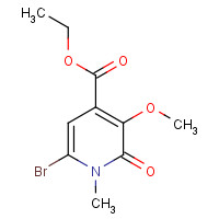 1429204-40-9 ethyl 6-bromo-3-methoxy-1-methyl-2-oxopyridine-4-carboxylate chemical structure