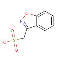 342623-49-8 1,2-benzoxazol-3-ylmethanesulfonic acid chemical structure
