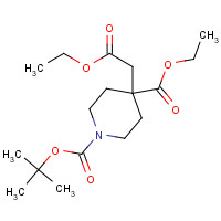 867009-56-1 1-O-tert-butyl 4-O-ethyl 4-(2-ethoxy-2-oxoethyl)piperidine-1,4-dicarboxylate chemical structure