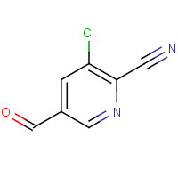 1198016-37-3 3-chloro-5-formylpyridine-2-carbonitrile chemical structure
