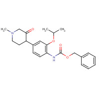 1462950-64-6 benzyl N-[4-(1-methyl-3-oxopiperidin-4-yl)-2-propan-2-yloxyphenyl]carbamate chemical structure