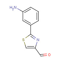 885278-99-9 2-(3-aminophenyl)-1,3-thiazole-4-carbaldehyde chemical structure