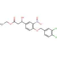 1202577-46-5 ethyl 3-[4-[(3,4-dichlorophenyl)methoxy]-3-nitrophenyl]-3-hydroxypropanoate chemical structure