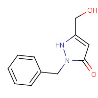 70498-85-0 2-benzyl-5-(hydroxymethyl)-1H-pyrazol-3-one chemical structure