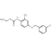 1043425-01-9 ethyl N-[2-amino-4-[(3-chlorophenyl)methoxy]phenyl]carbamate chemical structure