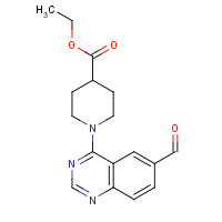 648449-20-1 ethyl 1-(6-formylquinazolin-4-yl)piperidine-4-carboxylate chemical structure