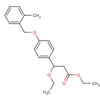 1202576-94-0 ethyl 3-ethoxy-3-[4-[(2-methylphenyl)methoxy]phenyl]propanoate chemical structure
