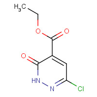 61404-41-9 ethyl 3-chloro-6-oxo-1H-pyridazine-5-carboxylate chemical structure
