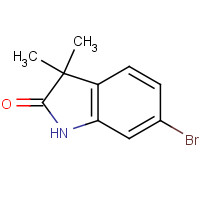 158326-84-2 6-bromo-3,3-dimethyl-1H-indol-2-one chemical structure