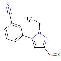 777952-87-1 3-(2-ethyl-5-formylpyrazol-3-yl)benzonitrile chemical structure