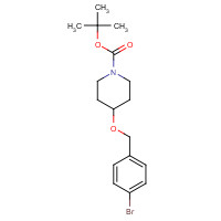 930111-10-7 tert-butyl 4-[(4-bromophenyl)methoxy]piperidine-1-carboxylate chemical structure