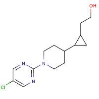 1266336-57-5 2-[2-[1-(5-chloropyrimidin-2-yl)piperidin-4-yl]cyclopropyl]ethanol chemical structure