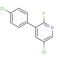 1364677-73-5 5-chloro-3-(4-chlorophenyl)-2-fluoropyridine chemical structure