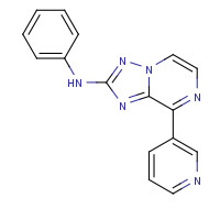 1360608-79-2 N-phenyl-8-pyridin-3-yl-[1,2,4]triazolo[1,5-a]pyrazin-2-amine chemical structure