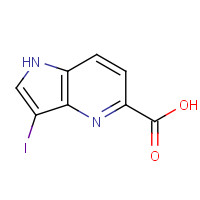 1190311-30-8 3-iodo-1H-pyrrolo[3,2-b]pyridine-5-carboxylic acid chemical structure