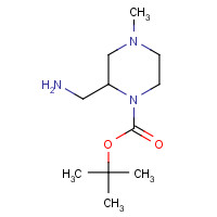 549479-81-4 tert-butyl 2-(aminomethyl)-4-methylpiperazine-1-carboxylate chemical structure