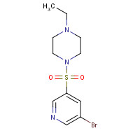 1007212-10-3 1-(5-bromopyridin-3-yl)sulfonyl-4-ethylpiperazine chemical structure