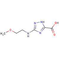 1369960-87-1 3-(2-methoxyethylamino)-1H-1,2,4-triazole-5-carboxylic acid chemical structure