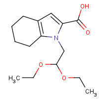 1433990-30-7 1-(2,2-diethoxyethyl)-4,5,6,7-tetrahydroindole-2-carboxylic acid chemical structure