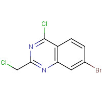 573681-19-3 7-bromo-4-chloro-2-(chloromethyl)quinazoline chemical structure