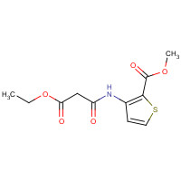 74695-29-7 methyl 3-[(3-ethoxy-3-oxopropanoyl)amino]thiophene-2-carboxylate chemical structure
