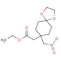 1246508-12-2 ethyl 2-[8-(nitromethyl)-1,4-dioxaspiro[4.5]decan-8-yl]acetate chemical structure