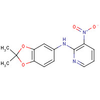 61963-89-1 N-(2,2-dimethyl-1,3-benzodioxol-5-yl)-3-nitropyridin-2-amine chemical structure