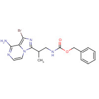 1419223-68-9 benzyl N-[2-(8-amino-1-bromoimidazo[1,5-a]pyrazin-3-yl)propyl]carbamate chemical structure