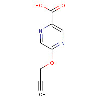1343058-10-5 5-prop-2-ynoxypyrazine-2-carboxylic acid chemical structure