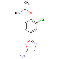 1258875-21-6 5-(3-chloro-4-propan-2-yloxyphenyl)-1,3,4-oxadiazol-2-amine chemical structure