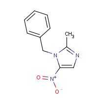13230-44-9 1-benzyl-2-methyl-5-nitroimidazole chemical structure
