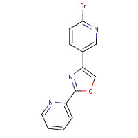 1207747-07-6 4-(6-bromopyridin-3-yl)-2-pyridin-2-yl-1,3-oxazole chemical structure