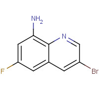 515170-53-3 3-bromo-6-fluoroquinolin-8-amine chemical structure