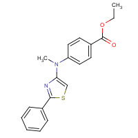 880090-88-0 ethyl 4-[methyl-(2-phenyl-1,3-thiazol-4-yl)amino]benzoate chemical structure