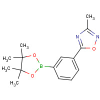 1314389-92-8 3-methyl-5-[3-(4,4,5,5-tetramethyl-1,3,2-dioxaborolan-2-yl)phenyl]-1,2,4-oxadiazole chemical structure