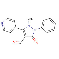 913375-89-0 1-methyl-3-oxo-2-phenyl-5-pyridin-4-ylpyrazole-4-carbaldehyde chemical structure