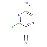 34617-65-7 5-amino-3-chloropyrazine-2-carbonitrile chemical structure