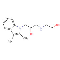 436099-60-4 1-(2,3-dimethylindol-1-yl)-3-(2-hydroxyethylamino)propan-2-ol chemical structure