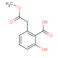 74794-59-5 2-hydroxy-6-(2-methoxy-2-oxoethyl)benzoic acid chemical structure